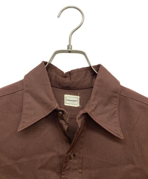 TOWN CRAFT（タウンクラフト）TOWN CRAFT (タウンクラフト) 40s レーヨンシャツ ブラウン サイズ:FREEの古着・服飾アイテム