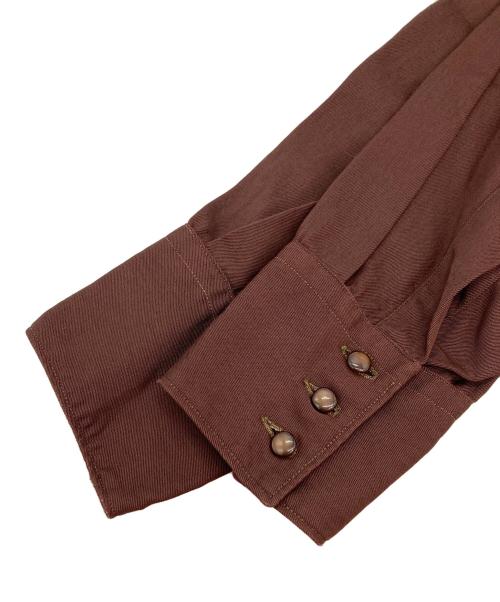 TOWN CRAFT（タウンクラフト）TOWN CRAFT (タウンクラフト) 40s レーヨンシャツ ブラウン サイズ:FREEの古着・服飾アイテム