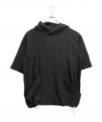 teatoraテアトラ）の古着「半袖フーデッドプルオーバー」｜ブラック