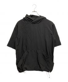 teatora（テアトラ）の古着「半袖フーデッドプルオーバー」｜ブラック
