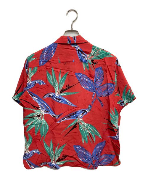 California（カリフォルニア）CALIFORNIA (カリフォルニア) 40s~50s ヴィンテージアロハシャツ レッド サイズ:Mの古着・服飾アイテム