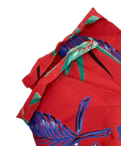California（カリフォルニア）CALIFORNIA (カリフォルニア) 40s~50s ヴィンテージアロハシャツ レッド サイズ:Mの古着・服飾アイテム