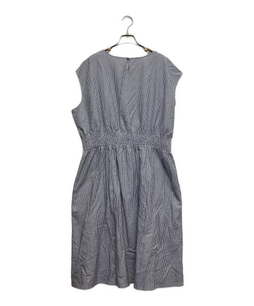 23区（ニジュウサンク）23区 (ニジュウサンク) シルクノースリーブワンピース ネイビー サイズ:48の古着・服飾アイテム