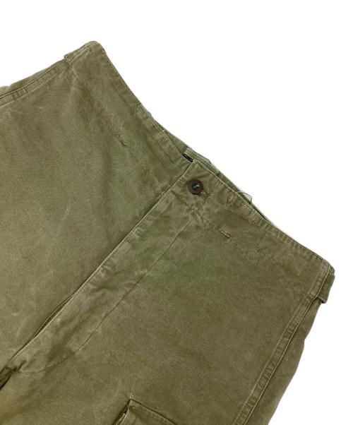 オランダ軍（オランダグン）オランダ軍 (オランダグン) 50‘ｓオランダ軍カーゴパンツ グリーン サイズ:W78の古着・服飾アイテム
