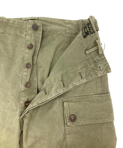 オランダ軍（オランダグン）オランダ軍 (オランダグン) 50‘ｓオランダ軍カーゴパンツ グリーン サイズ:W78の古着・服飾アイテム