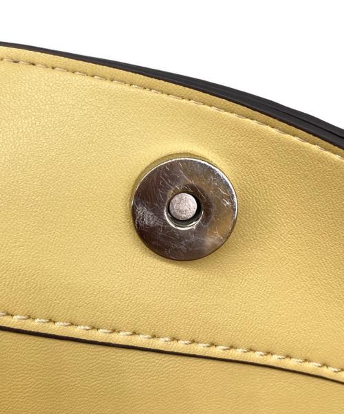 UNITED ARROWS TOKYO（ユナイテッドアローズトウキョウ）UNITED ARROWS TOKYO (ユナイテッドアローズトウキョウ) VERTICAL ベーシック トートバッグ グレー×イエローの古着・服飾アイテム