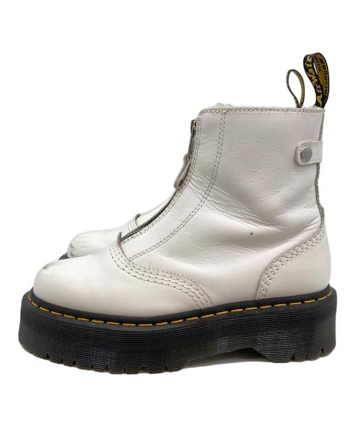 Dr.Martens（ドクターマーチン）Dr.Martens (ドクターマーチン) ジップアップブーツ ホワイト サイズ:UK5の古着・服飾アイテム
