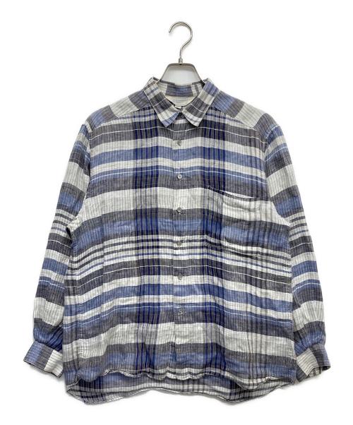 ERMENEGILDO ZEGNA（エルメネジルド・ゼニア）Ermenegildo Zegna (エルメネジルド・ゼニア) リネンシャツ パープル サイズ:無しの古着・服飾アイテム