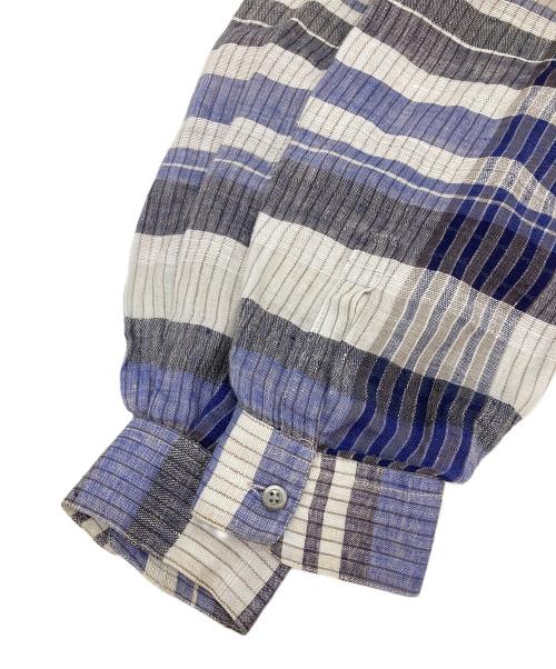 ERMENEGILDO ZEGNA（エルメネジルド・ゼニア）Ermenegildo Zegna (エルメネジルド・ゼニア) リネンシャツ パープル サイズ:無しの古着・服飾アイテム