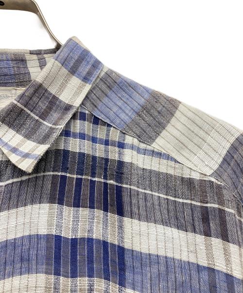 ERMENEGILDO ZEGNA（エルメネジルド・ゼニア）Ermenegildo Zegna (エルメネジルド・ゼニア) リネンシャツ パープル サイズ:無しの古着・服飾アイテム