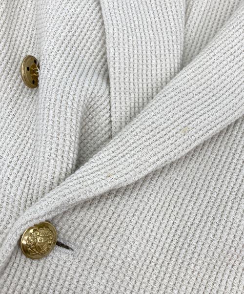 Brilla per il gusto（ブリッラ ペル イルグースト）Brilla per il gusto (ブリッラ ペル イルグースト) コットンワッフルダブルテーラードジャケット アイボリー サイズ:XSの古着・服飾アイテム