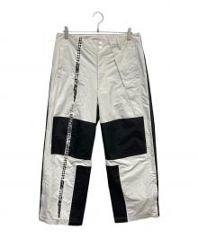 FACETASM（ファセッタズム）の古着「カラーブロックトラックパンツ」｜ホワイト