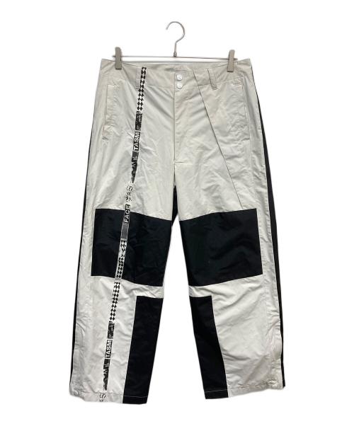 FACETASM（ファセッタズム）FACETASM (ファセッタズム) カラーブロックトラックパンツ ホワイト サイズ:3の古着・服飾アイテム