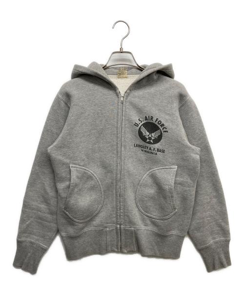 BUZZ RICKSON'S（バズリクソンズ）BUZZ RICKSON'S (バズリクソンズ) ジップアップパーカー グレー サイズ:Sの古着・服飾アイテム