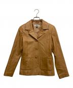 WOOLEAウーリア）の古着「ラムレザージャケット」｜ブラウン