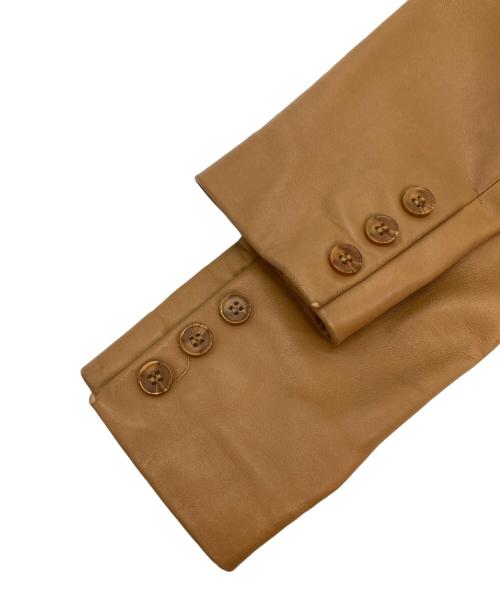 WOOLEA（ウーリア）WOOLEA (ウーリア) ラムレザージャケット ブラウン サイズ:Mの古着・服飾アイテム