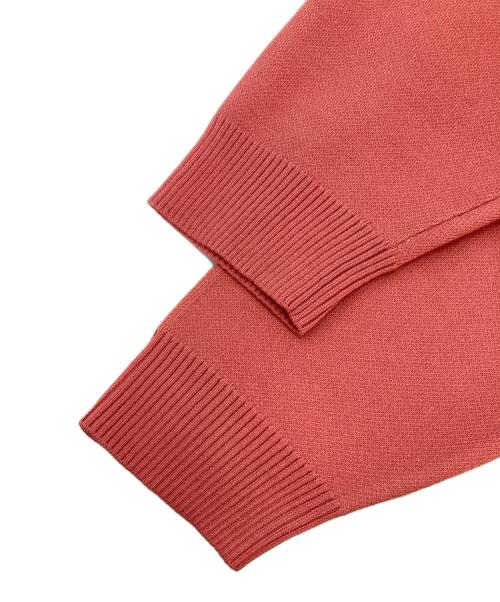 X-GIRL（エックスガール）X-girl (エックスガール) GRADIENT LOGO JACQUARD KNIT HOODIE ピンク サイズ:ONE SIZE 未使用品の古着・服飾アイテム