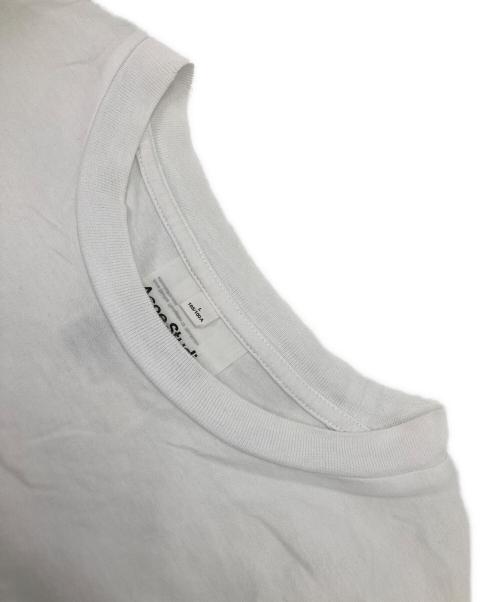 Acne studios（アクネ ストゥディオズ）ACNE STUDIOS (アクネ ストゥディオズ) クルーネックTシャツ ホワイト サイズ:Lの古着・服飾アイテム