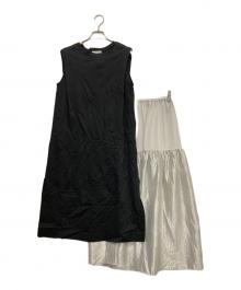 R-ISM（リズム）の古着「シャイニーペチコンビジャージーワンピース」｜ブラック