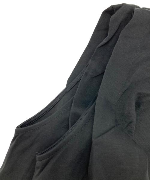 R-ISM（リズム）R-ISM (リズム) シャイニーペチコンビジャージーワンピース ブラック サイズ:4の古着・服飾アイテム