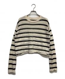 L'appartement（アパルトモン）の古着「Border Sheer Knit .」｜ホワイト