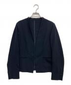 23区ニジュウサンク）の古着「ノーカラージャケット」｜ネイビー