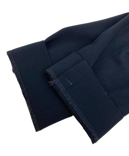 23区（ニジュウサンク）23区 (ニジュウサンク) ノーカラージャケット ネイビー サイズ:38の古着・服飾アイテム