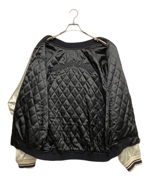 Peaked Yellow（ピークドイエロー）Peaked Yellow (ピークドイエロー) リバーシブルスカジャン ブラック×ネイビー サイズ:44の古着・服飾アイテム