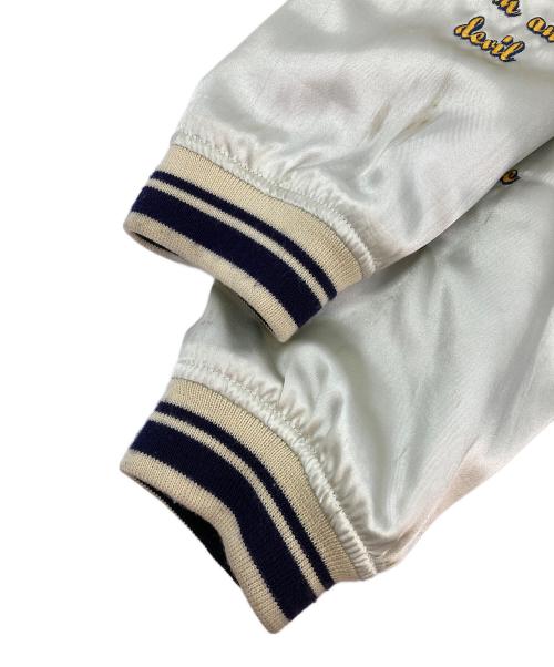 Peaked Yellow（ピークドイエロー）Peaked Yellow (ピークドイエロー) リバーシブルスカジャン ブラック×ネイビー サイズ:44の古着・服飾アイテム