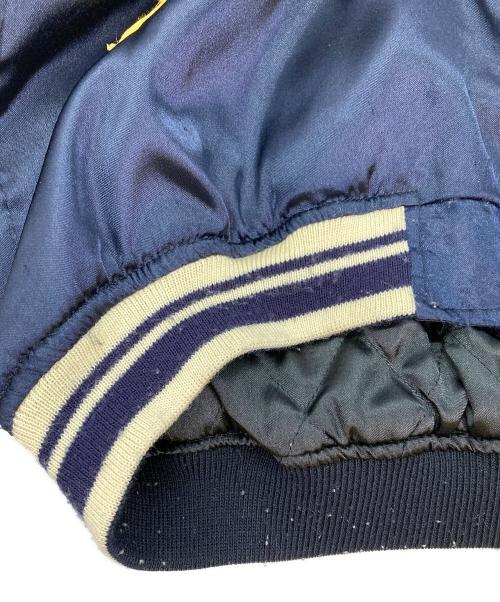 Peaked Yellow（ピークドイエロー）Peaked Yellow (ピークドイエロー) リバーシブルスカジャン ブラック×ネイビー サイズ:44の古着・服飾アイテム