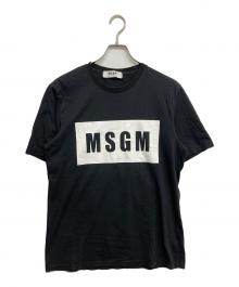 MSGM（エムエスジーエム）の古着「ロゴプリントTシャツ」｜ブラック