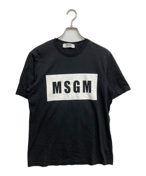 MSGM（エムエスジーエム）MSGM (エムエスジーエム) ロゴプリントTシャツ ブラック サイズ:Sの古着・服飾アイテム
