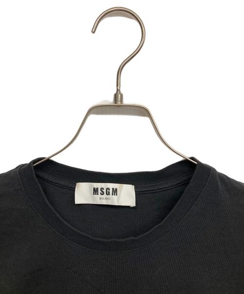 MSGM（エムエスジーエム）MSGM (エムエスジーエム) ロゴプリントTシャツ ブラック サイズ:Sの古着・服飾アイテム