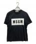MSGM（エムエスジーエム）の古着「ロゴプリントTシャツ」｜ブラック