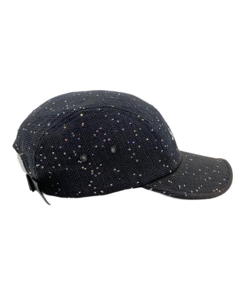 SUPREME（シュプリーム）Supreme (シュプリーム) Sequins Camp Cap ブラックの古着・服飾アイテム