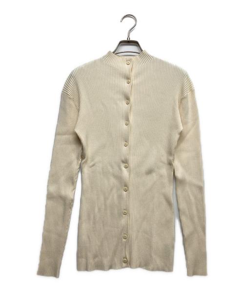 emmi atelier（エミアトリエ）emmi atelier (エミアトリエ) 2wayリブニットロングカーディガン ホワイト サイズ:Fの古着・服飾アイテム