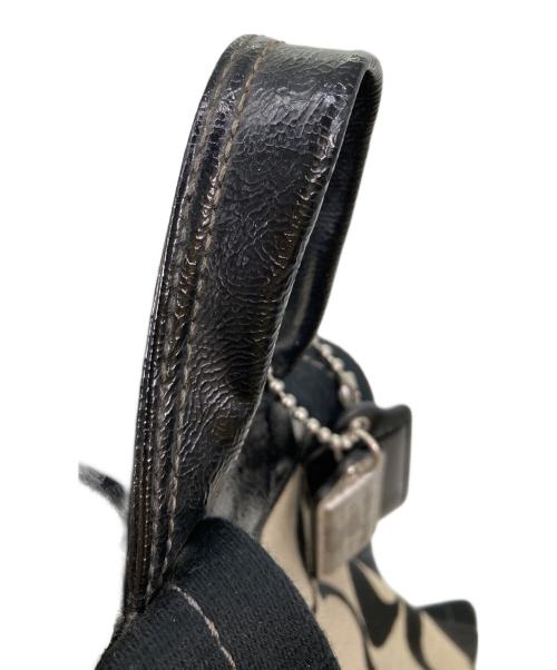 COACH（コーチ）COACH (コーチ) シグネチャー リュックサック ブラック×ブラウンの古着・服飾アイテム