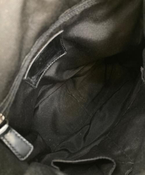 COACH（コーチ）COACH (コーチ) シグネチャー リュックサック ブラック×ブラウンの古着・服飾アイテム