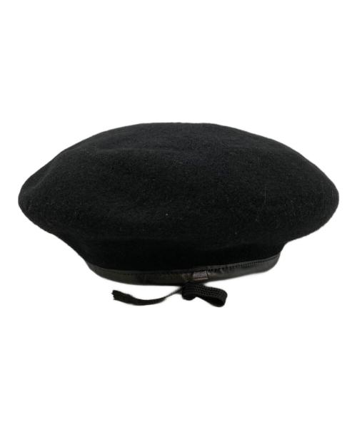 THE H.W.DOG&CO.（エイチダブリュードッグアンドコー）THE H.W.DOG&CO. (エイチダブリュードッグアンドコー) ベレー帽 ブラックの古着・服飾アイテム
