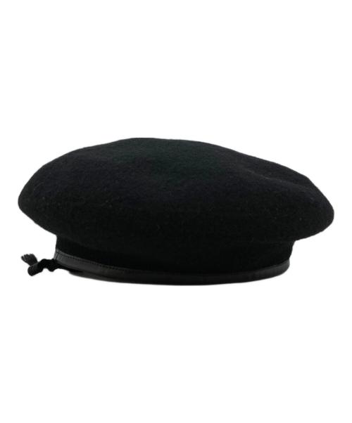 THE H.W.DOG&CO.（エイチダブリュードッグアンドコー）THE H.W.DOG&CO. (エイチダブリュードッグアンドコー) ベレー帽 ブラックの古着・服飾アイテム