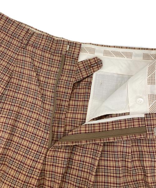 REGENT CLUB（リージェント クラブ）REGENT CLUB (リージェント クラブ) ツータックワイドトラウザー ブラウン サイズ:79の古着・服飾アイテム