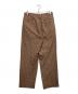 REGENT CLUB (リージェント クラブ) ツータックワイドトラウザー ブラウン サイズ:79：4000円