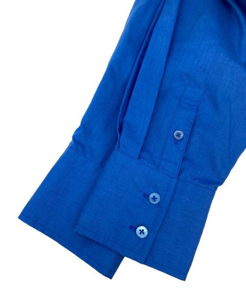 BEAMS Lights（ビームスライト）BEAMS Lights (ビームスライト) ウエストドロストシャツワンピース ブルー サイズ:38の古着・服飾アイテム