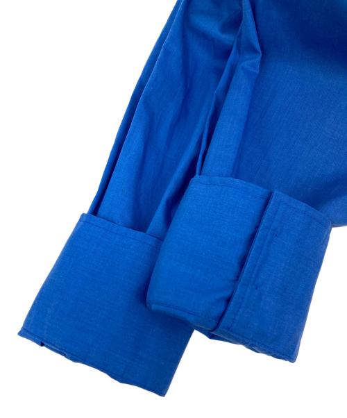 BEAMS Lights（ビームスライト）BEAMS Lights (ビームスライト) ウエストドロストシャツワンピース ブルー サイズ:38の古着・服飾アイテム