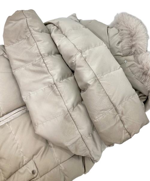 green label relaxing（グリーンレーベルリラクシング）green label relaxing (グリーンレーベルリラクシング) グリーンダウン ハッスイ ロングコート ベージュ サイズ:38の古着・服飾アイテム