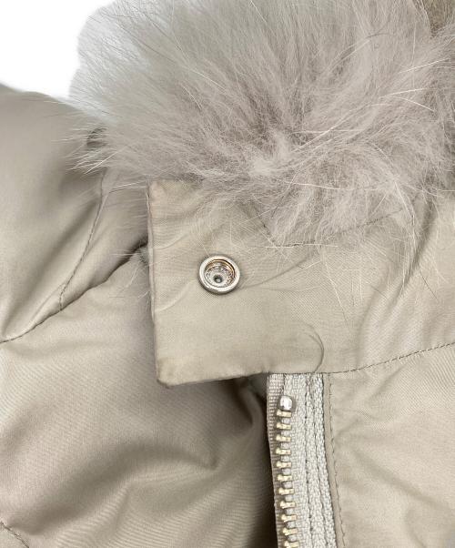 green label relaxing（グリーンレーベルリラクシング）green label relaxing (グリーンレーベルリラクシング) グリーンダウン ハッスイ ロングコート ベージュ サイズ:38の古着・服飾アイテム