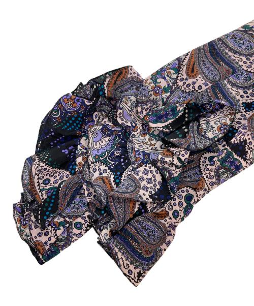 ETRO（エトロ）ETRO (エトロ) 総柄シルクワンピース パープル サイズ:42の古着・服飾アイテム