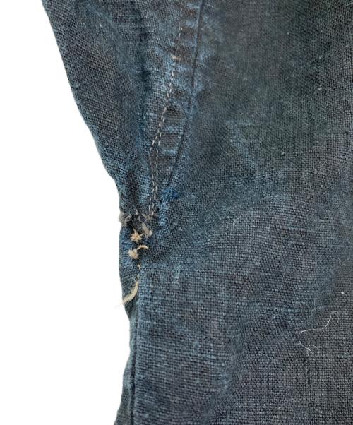 古着（フルギ）古着 (フルギ) インディゴリネンスモック ブラック サイズ:FREEの古着・服飾アイテム