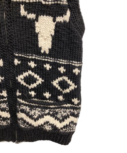 RRL（ダブルアールエル）RRL (ダブルアールエル) カウチンニットベスト ブラック サイズ:ｓの古着・服飾アイテム