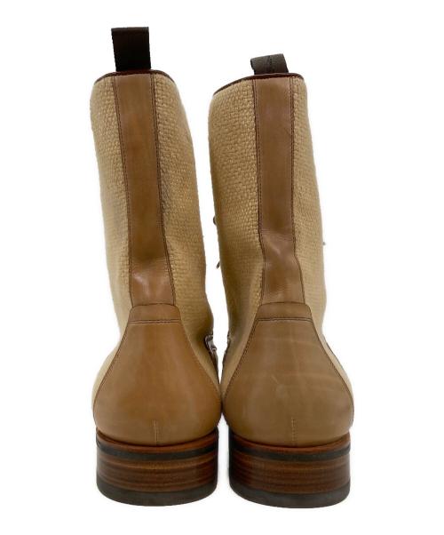 Santoni（サントーニ）Santoni (サントーニ) ウェスタンブーツ ベージュ サイズ:50の古着・服飾アイテム